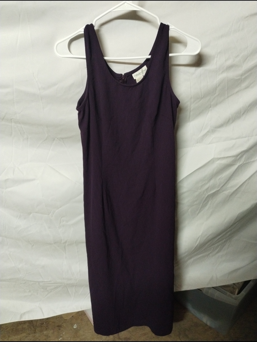 Coldwater Creek Deep Purple Sleeveless Maxi Dress